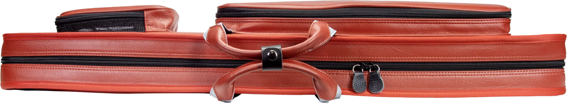 Molinari Classic Butterfly 3x6 Soft Cue Case - Brown / Light Blue