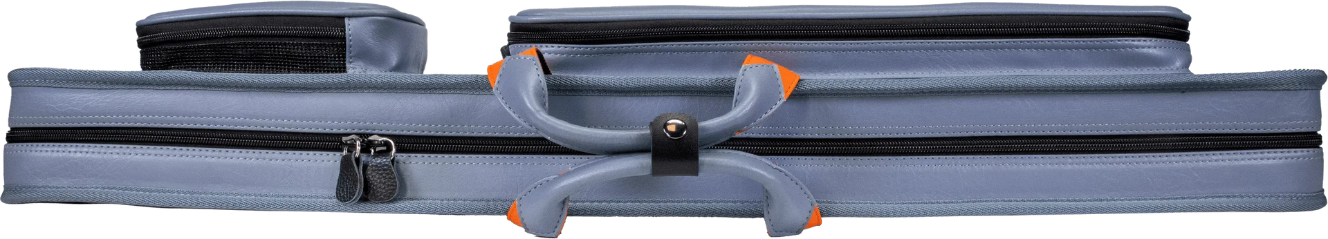 Molinari Classic Butterfly 3x6 Soft Cue Case - Gray / Orange
