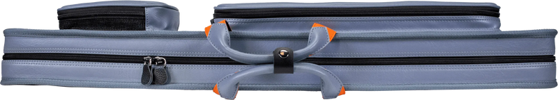Molinari Classic Butterfly 3x6 Soft Cue Case - Gray / Orange