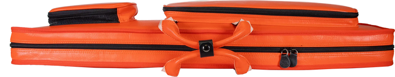 Molinari Classic Butterfly 3x6 Soft Cue Case - Orange / Light Pink