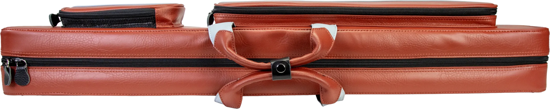 Molinari Flat Butterfly 2x4 Soft Cue Case - Brown / Light Blue