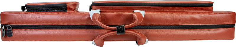 Molinari Flat Butterfly 2x4 Soft Cue Case - Brown / Light Blue