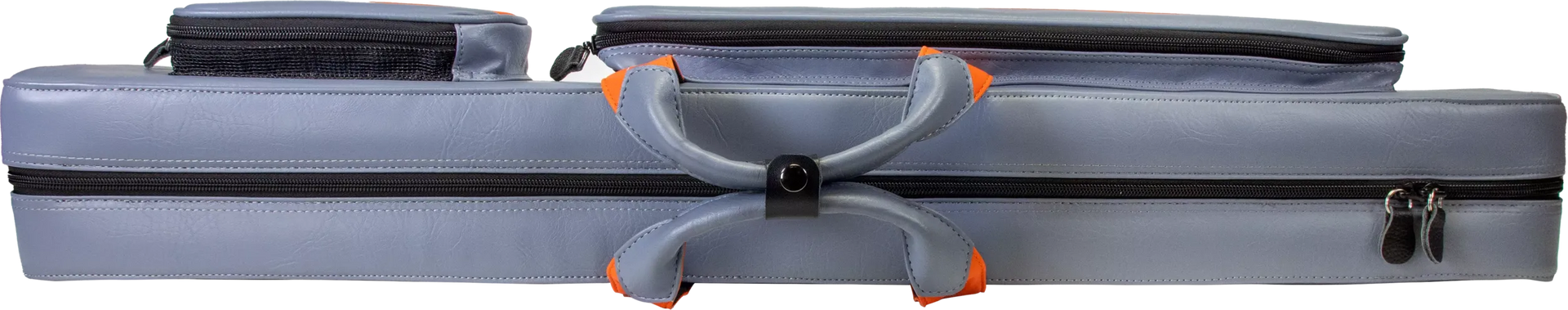 Molinari Flat Butterfly 2x4 Soft Cue Case - Gray / Orange