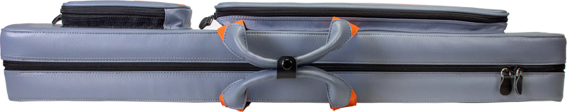 Molinari Flat Butterfly 2x4 Soft Cue Case - Gray / Orange