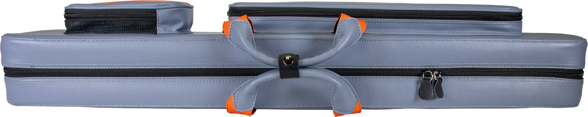 Molinari Flat Butterfly 3x6 Hard Cue Case - Gray / Orange