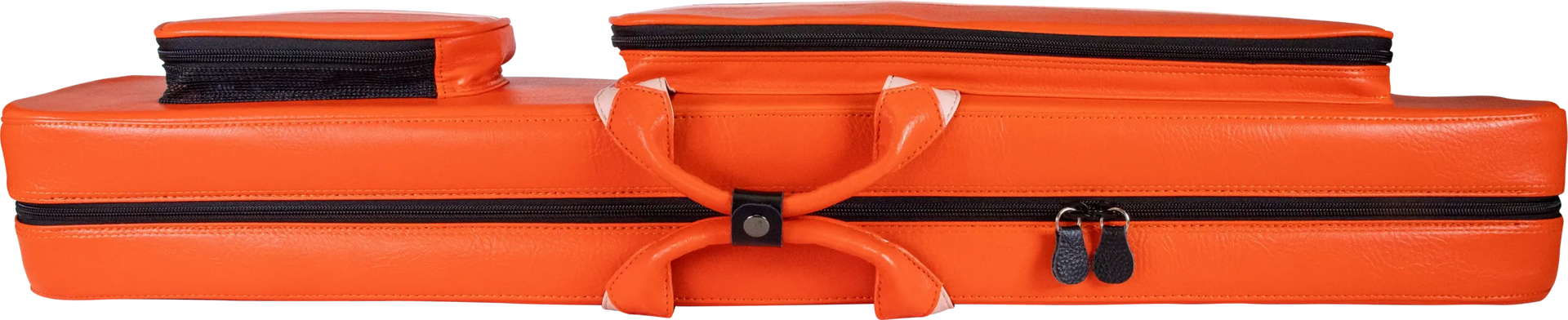 Molinari Classic Butterfly 3x6 Soft Cue Case - Orange / Light Pink