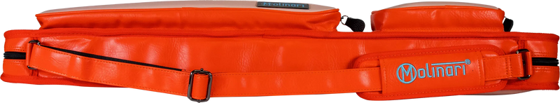 Molinari Classic Butterfly2x4 Soft Cue Case - Orange / Light Pink