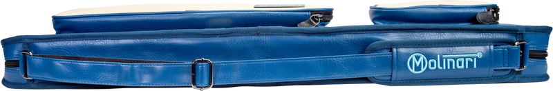 Molinari Classic Butterfly 3x6 Soft Cue Case - Blue / Biege