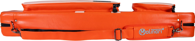 Molinari Classic Butterfly 3x6 Soft Cue Case - Orange / Light Pink