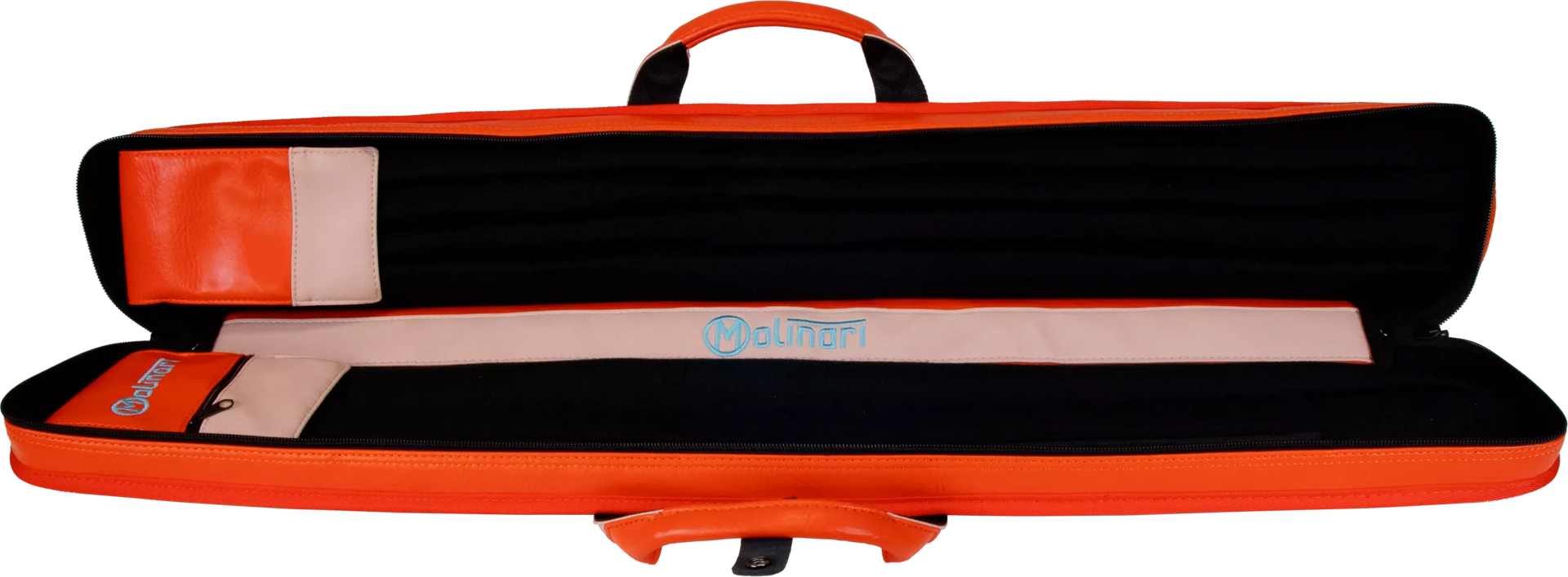 Molinari Classic Butterfly2x4 Soft Cue Case - Orange / Light Pink