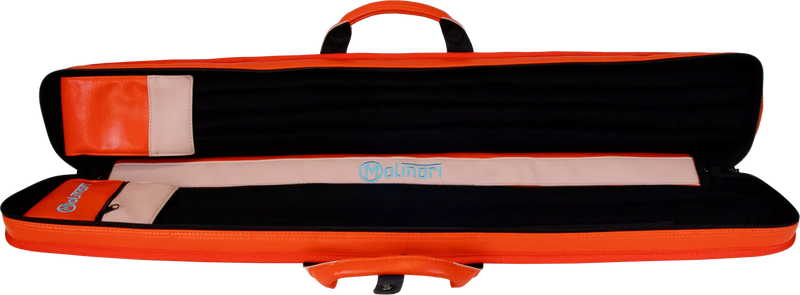 Molinari Classic Butterfly2x4 Soft Cue Case - Orange / Light Pink
