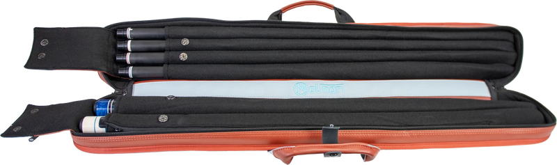 Molinari Classic Butterfly 2x4 Soft Cue Case - Brown / Light Blue