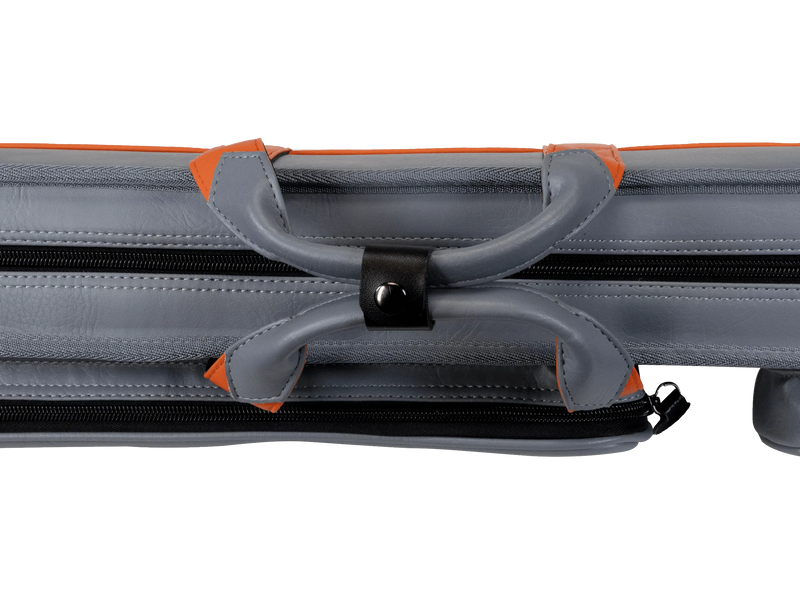 Molinari Classic Butterfly 2x4 Soft Cue Case - Gray / Orange