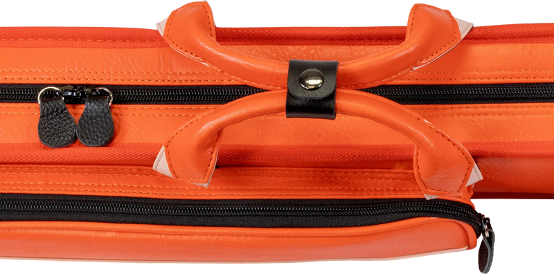 Molinari Classic Butterfly2x4 Soft Cue Case - Orange / Light Pink