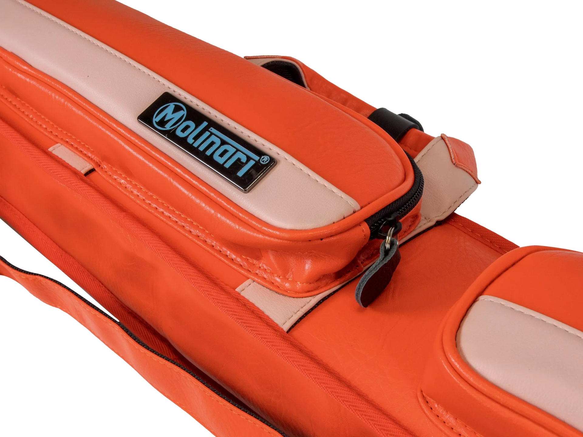 Molinari Classic Butterfly2x4 Soft Cue Case - Orange / Light Pink