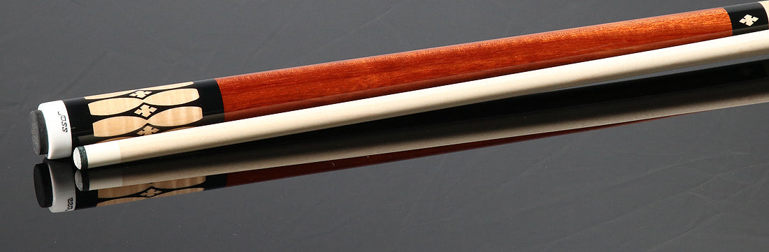 Joss Flame Birch with Bloodwood No Wrap Pool Cue - JC20-101