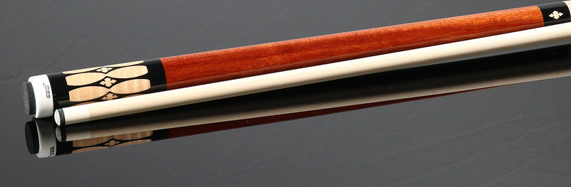Joss Flame Birch with Bloodwood No Wrap Pool Cue - JC20-101