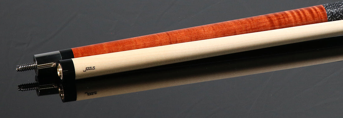 Joss Nutmeg-Stained Maple with Black and Maple Inlays Pool Cue - JC25944