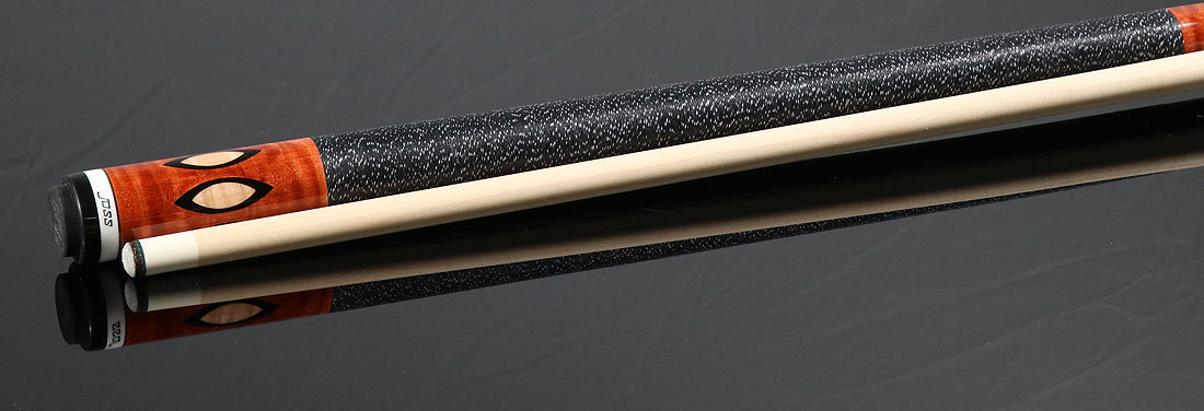 Joss Nutmeg-Stained Maple with Black and Maple Inlays Pool Cue - JC25944