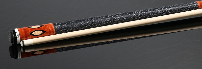 Joss Nutmeg-Stained Maple with Black and Maple Inlays Pool Cue - JC25944