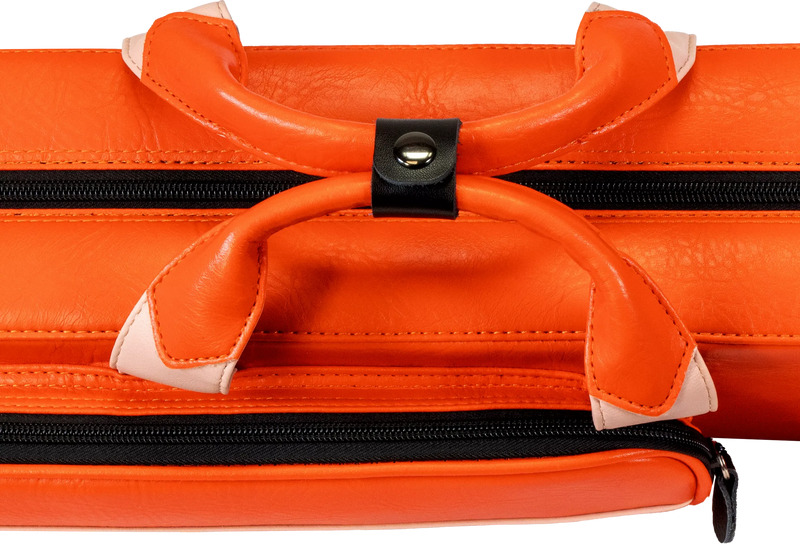 Molinari Flat Butterfly 2x4 Soft Cue Case - Orange / Light Pink
