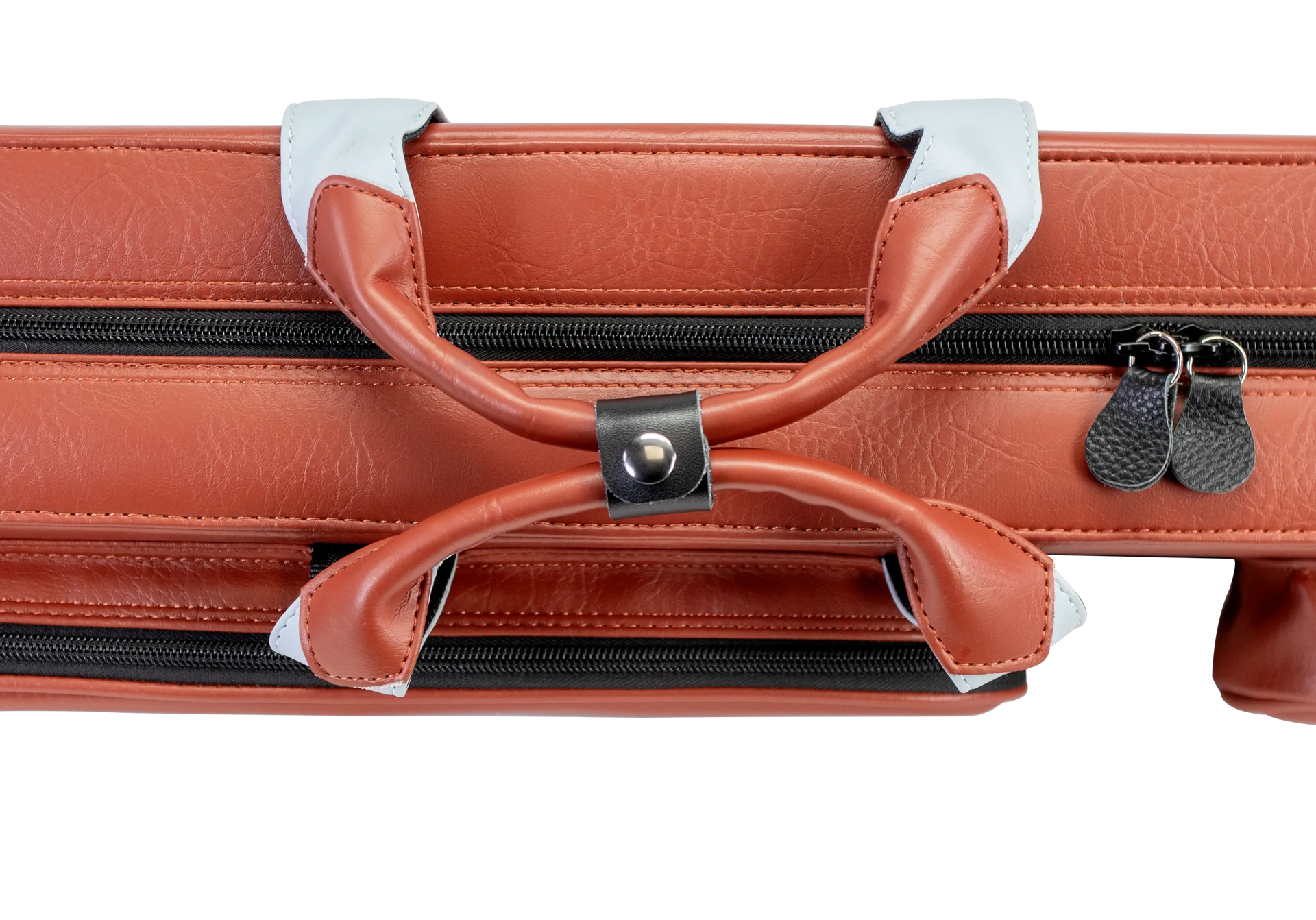 Molinari Flat Butterfly 3x6 Hard Cue Case - Brown / Light Blue