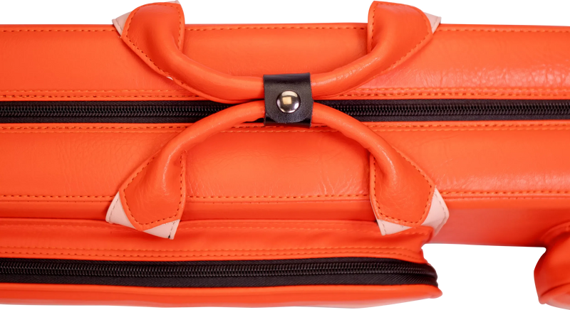 Molinari Classic Butterfly 3x6 Soft Cue Case - Orange / Light Pink
