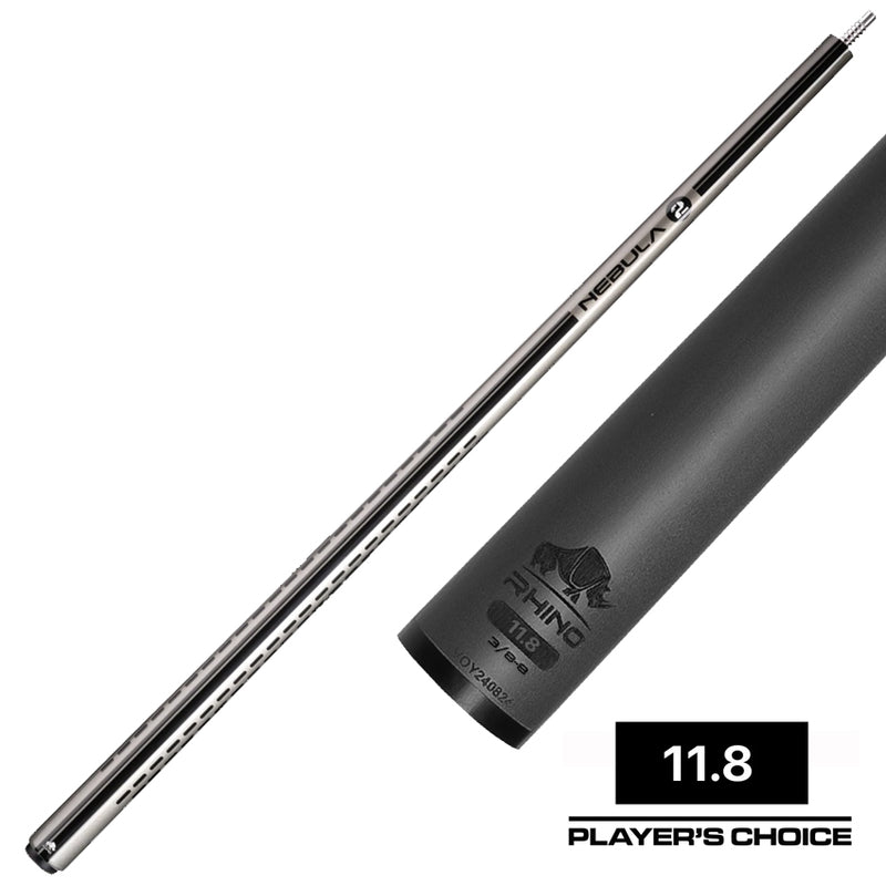 Rhino RCNEB2NWGY Nebula 2 No Wrap Pool Cue - Charcoal Gray