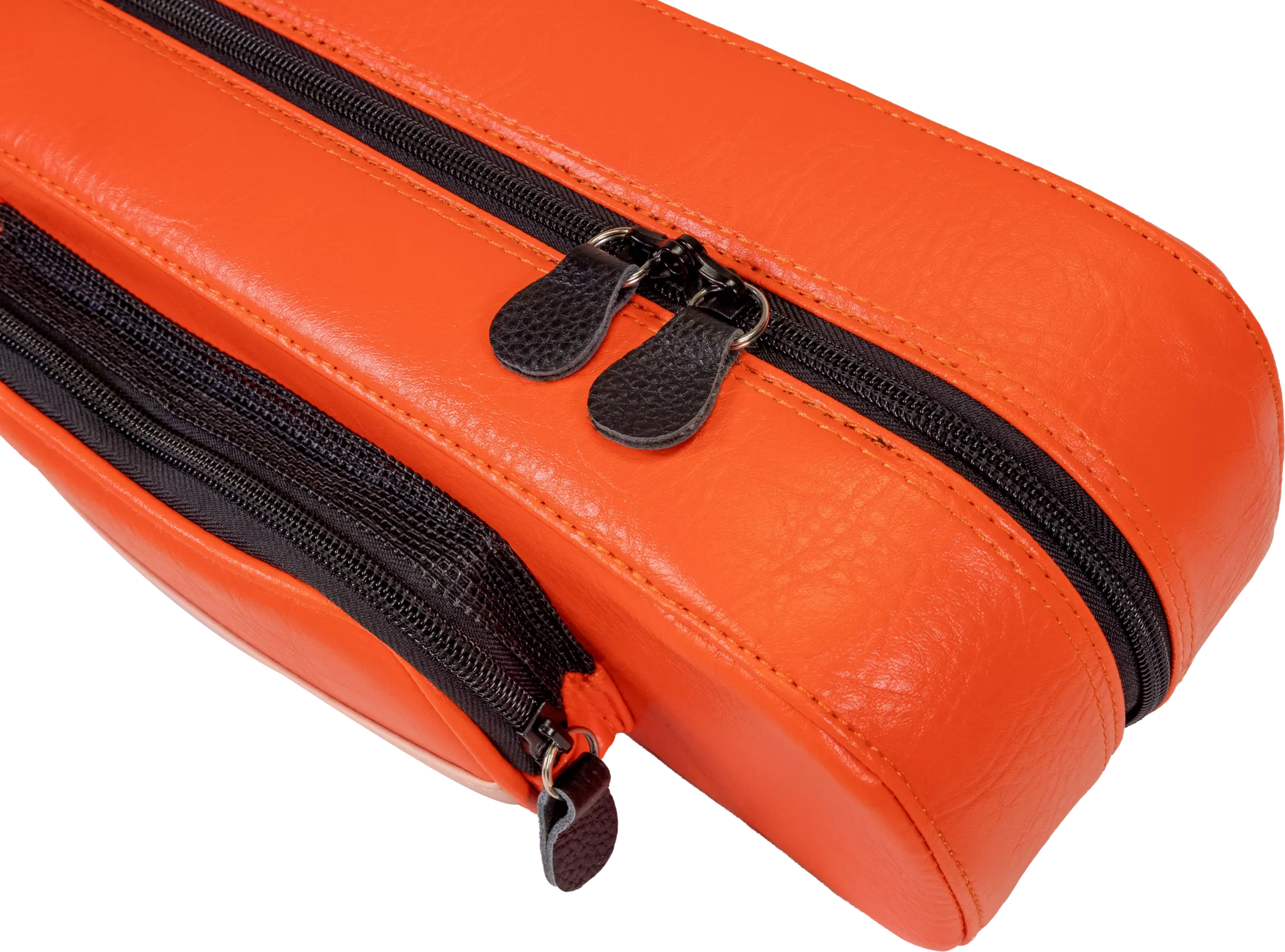 Molinari Flat Butterfly 2x4 Soft Cue Case - Orange / Light Pink