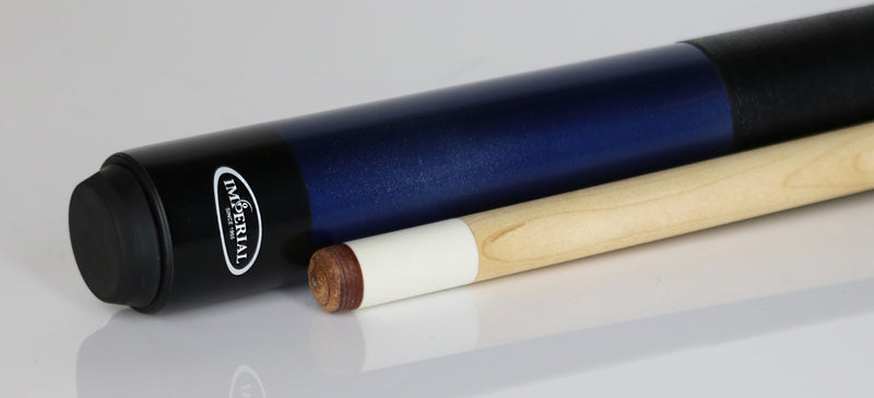 Imperial 13-752LW Vision Series Pool Cue - Blue with Linen Wrap