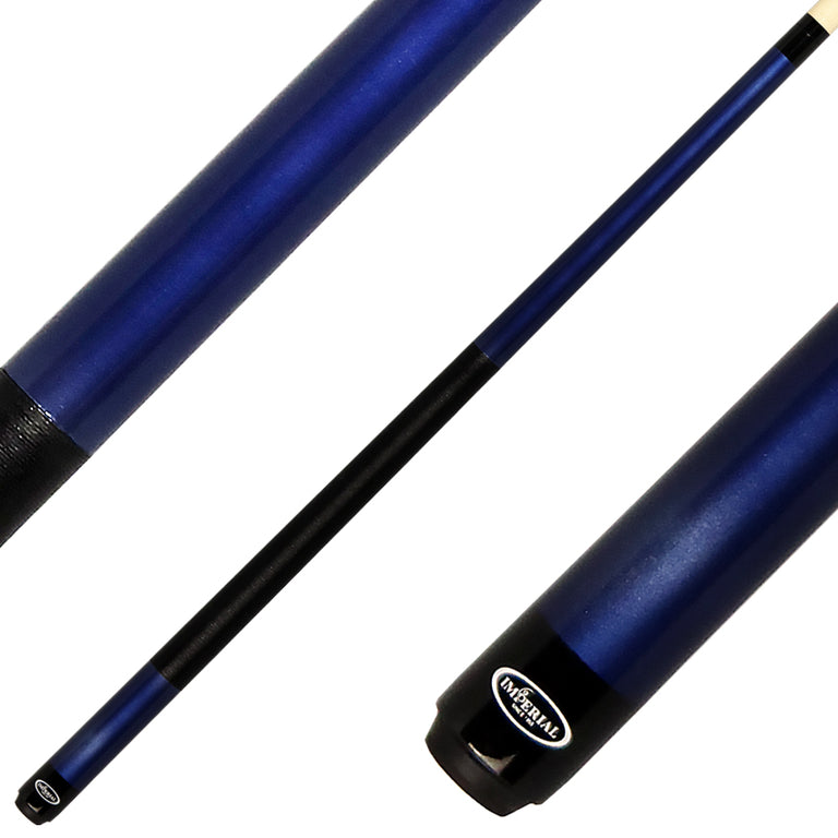 Imperial 13-752LW Vision Series Pool Cue - Blue with Linen Wrap