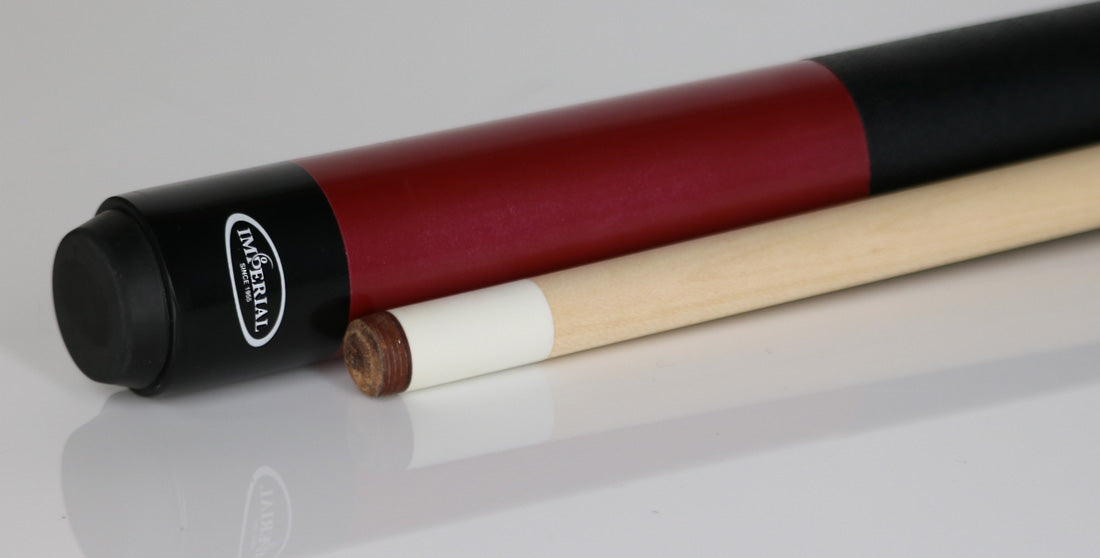 Imperial 13-754LW Vision Series Pool Cue - Red with Linen Wrap