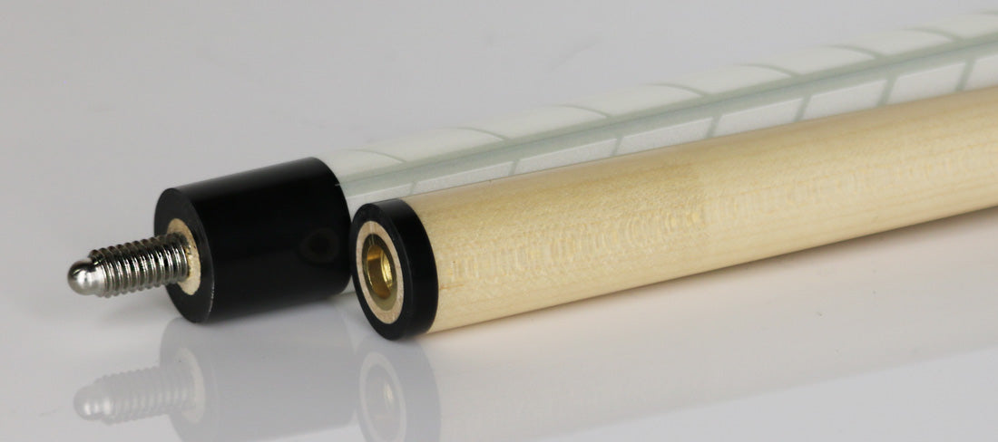 Imperial 13-790 Chevron Series Pool Cue - White with Leatherette Wrap