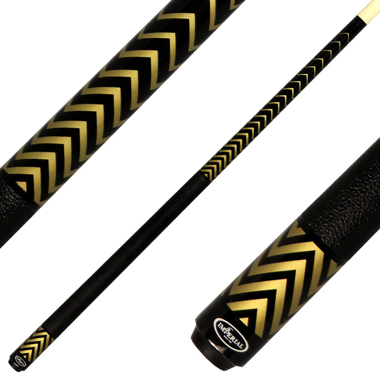 Imperial 13-793 Chevron Series Pool Cue - Gold with Leatherette Wrap