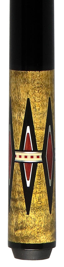 Meucci Century Series 2105NATNBBKP Pool Cue - 21st Century 5 Natural - No Bands - Black Wrap with Pro Shaft