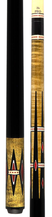 Meucci Century Series 2105NATNBBKP Pool Cue - 21st Century 5 Natural - No Bands - Black Wrap with Pro Shaft
