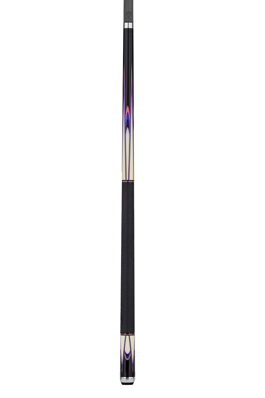 Predator Sang Lee 2-1 Black with Pink / Blue / Purple / Ivorine Butterfly Points Limited Edition Pool Cue - Radial