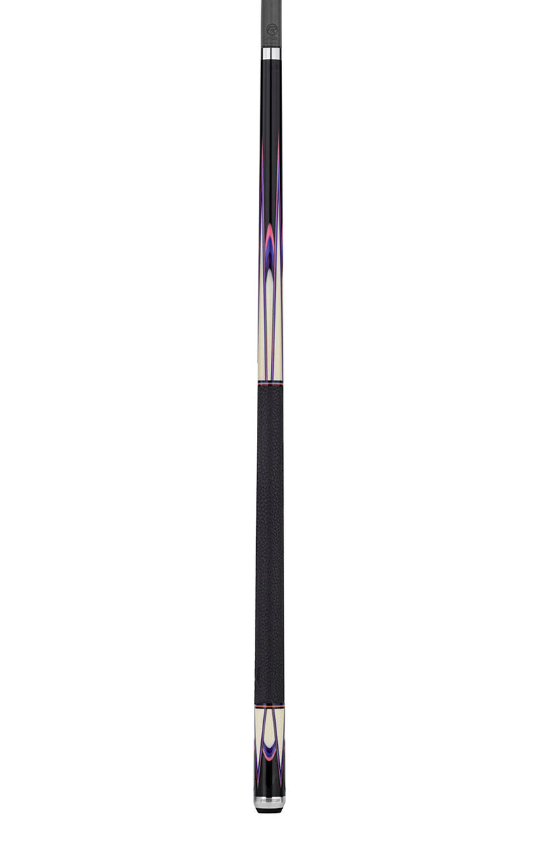 Predator Sang Lee 2-1 Black with Pink / Blue / Purple / Ivorine Butterfly Points Limited Edition Pool Cue - Radial