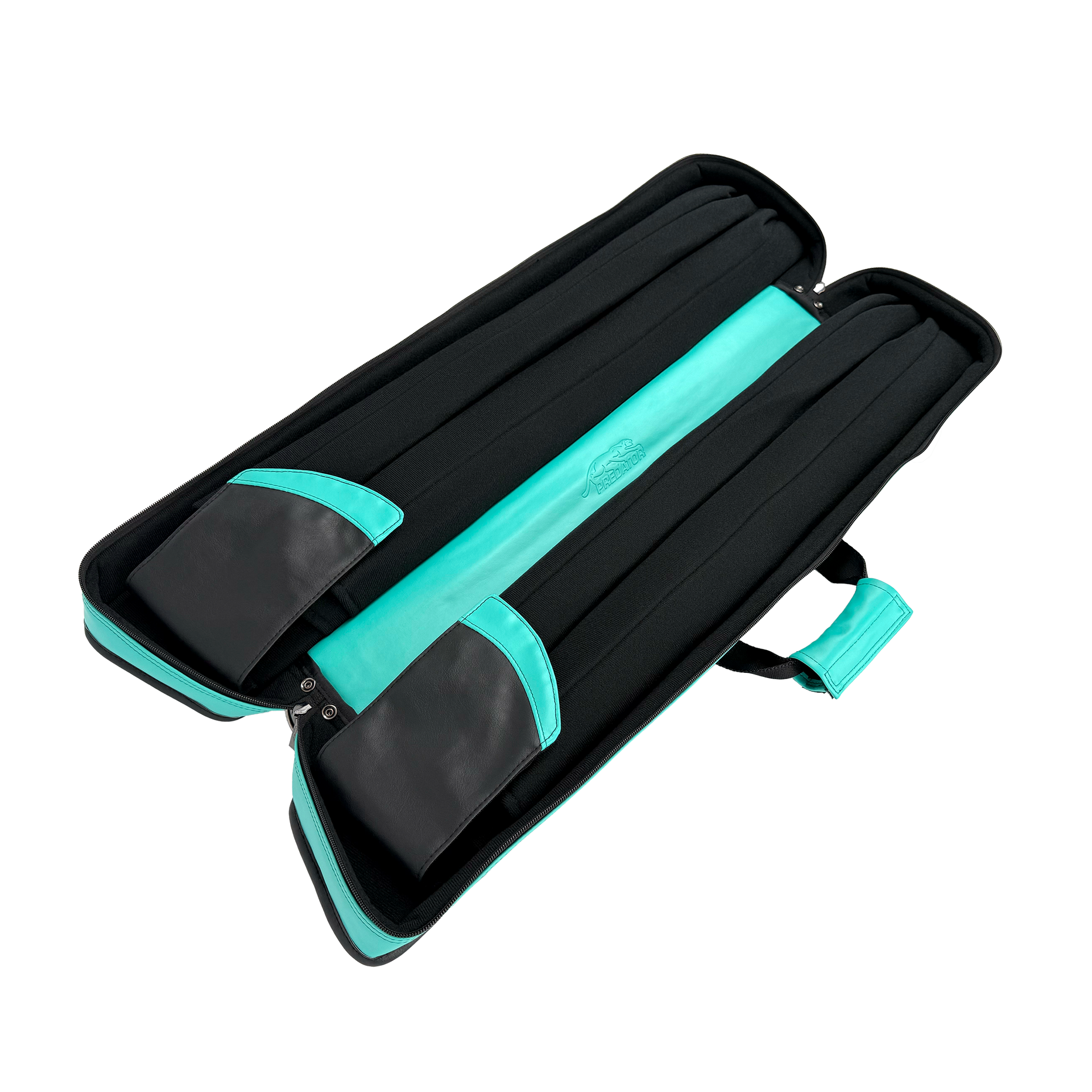 Predator Roadline Teal and Black 4x8 Butterfly Soft Pool Cue Case - C48TEALBLKS