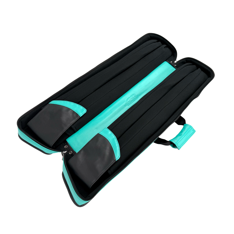 Predator Roadline Teal and Black 4x8 Butterfly Soft Pool Cue Case - C48TEALBLKS
