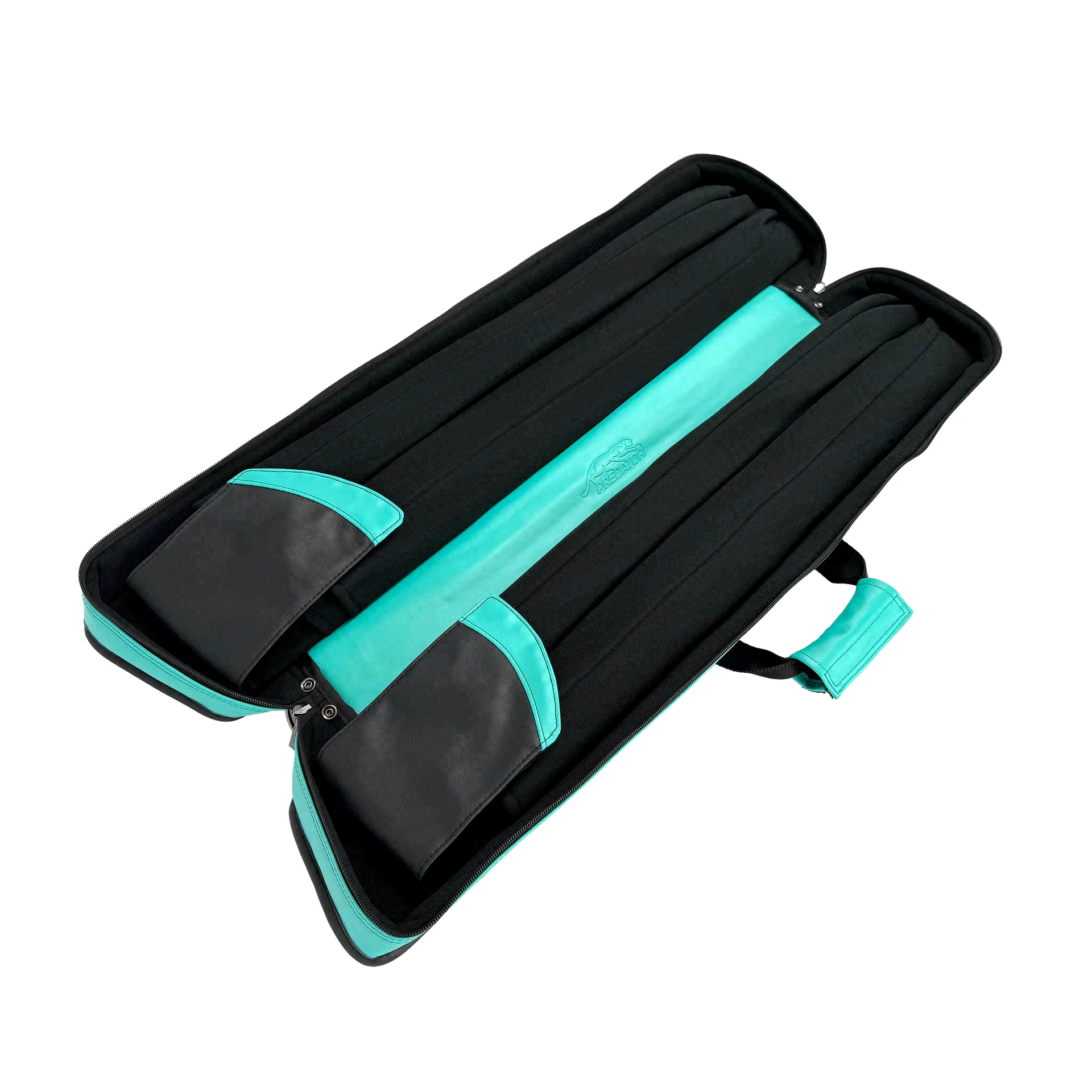 Predator Roadline Teal and Black 4x8 Butterfly Soft Pool Cue Case - C48TEALBLKS
