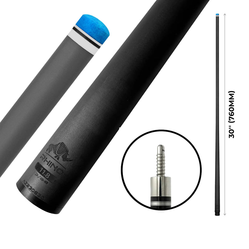 Rhino - 30" - 3/8 x 8 Radial Carbon Pool Cue Play Shaft