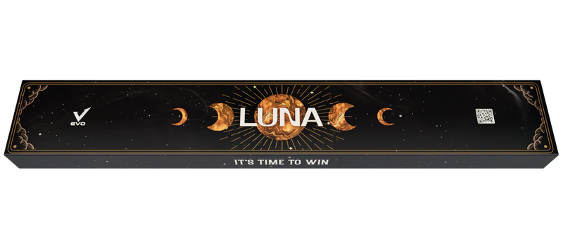EVO Luna Golden Crest Leather Wrap Pool Cue Maxbing Edition