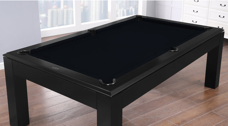Aragon 7 Foot Pool Table with Dining Top Black