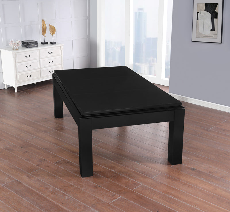 Aragon 7 Foot Pool Table with Dining Top Black