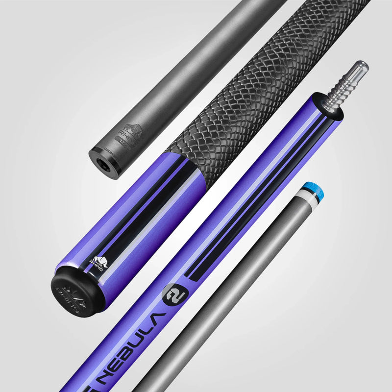 Rhino RCNEB2SWPU Nebula 2 Pool Cue with Sport Wrap - Amethyst Purple