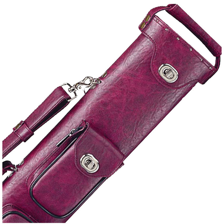 Instroke Premier Series 2x4 Pool Cue Case - Burgundy