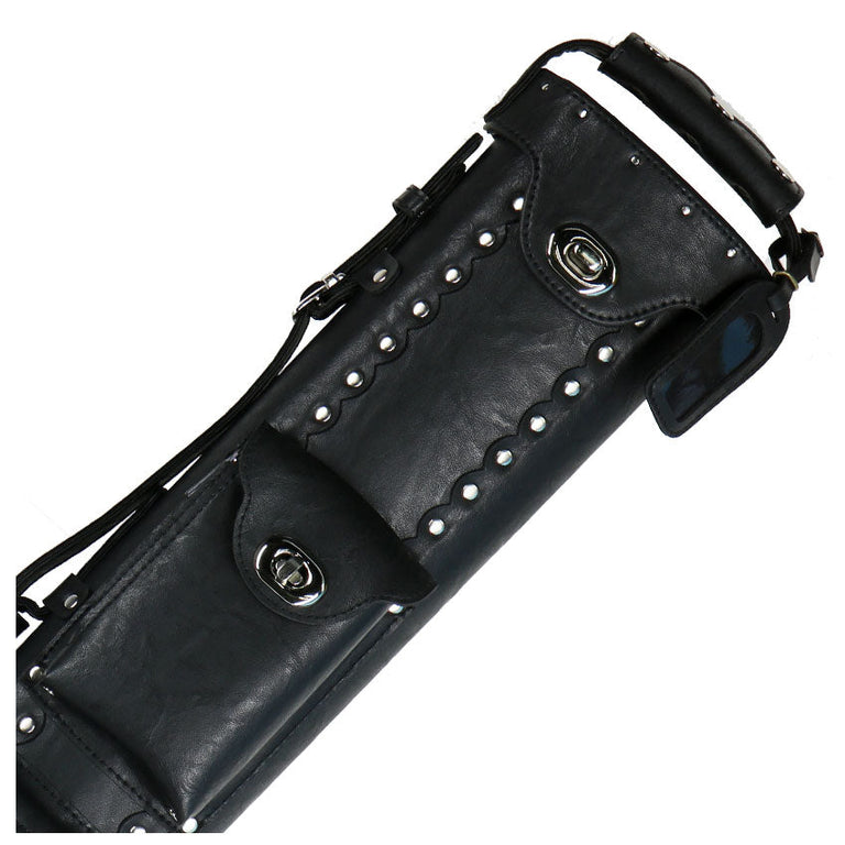 Instroke Vinyl Cowboy Series 2x2 Pool Cue Case - Black