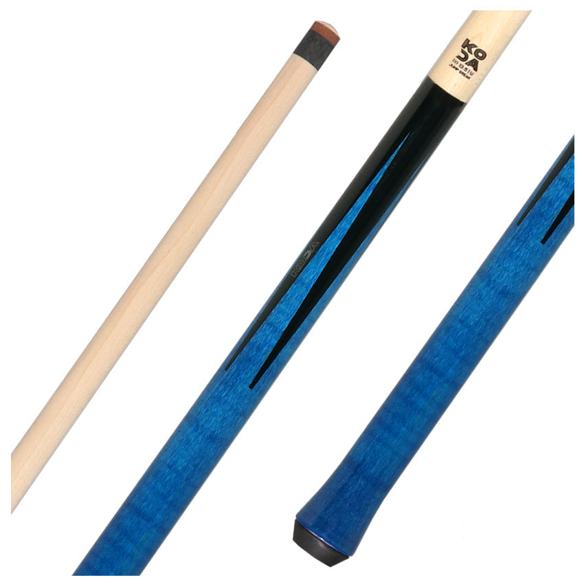 KODA Black with Blue Points Graphic Jump Cue