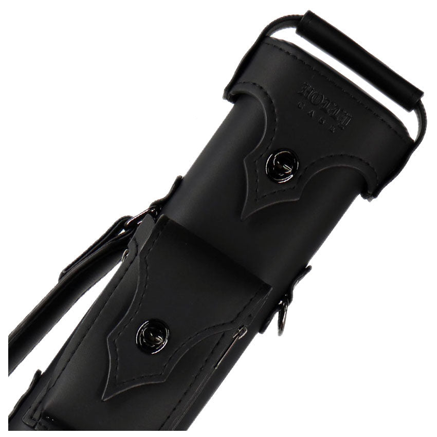 Holly Monochrome Series Hard Cue Case - Stitched Black
